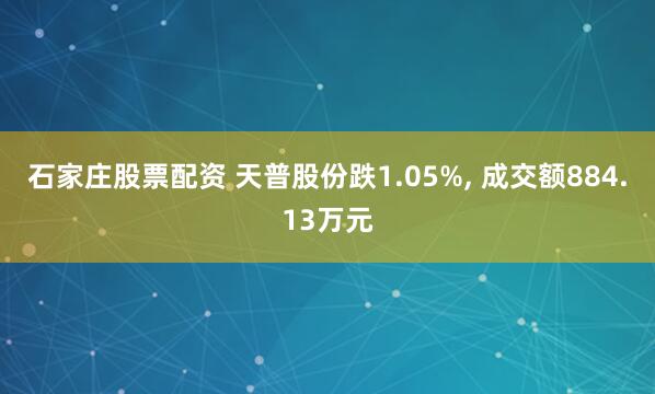 石家庄股票配资 天普股份跌1.05%, 成交额884.13万元